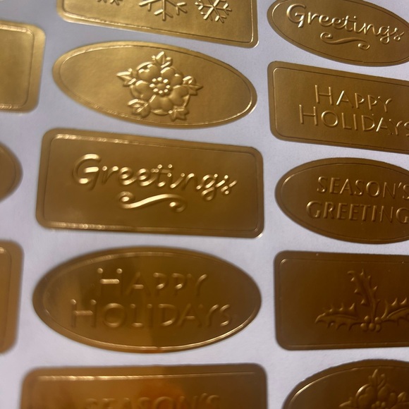 Box set of vintage nativity Christmas cards with gold foil lined envelopes - Picture 8 of 9